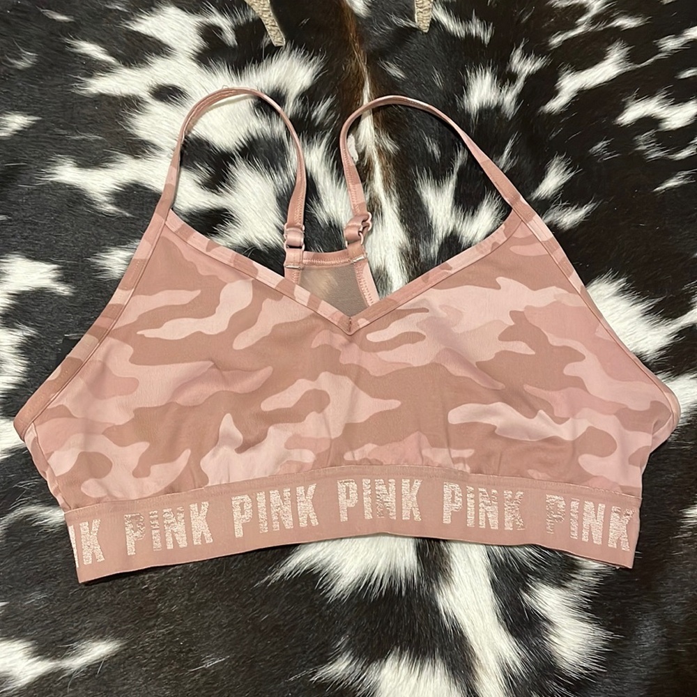 Pink Sports Bra